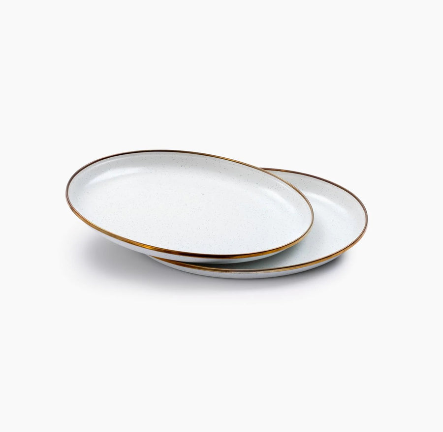 Petites assiettes émaillées - Coquille